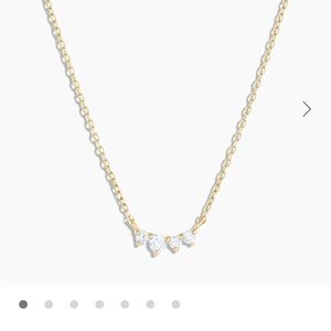 Gorjana fine diamond necklace. 14k white gold chain. .075k, beautiful necklace!